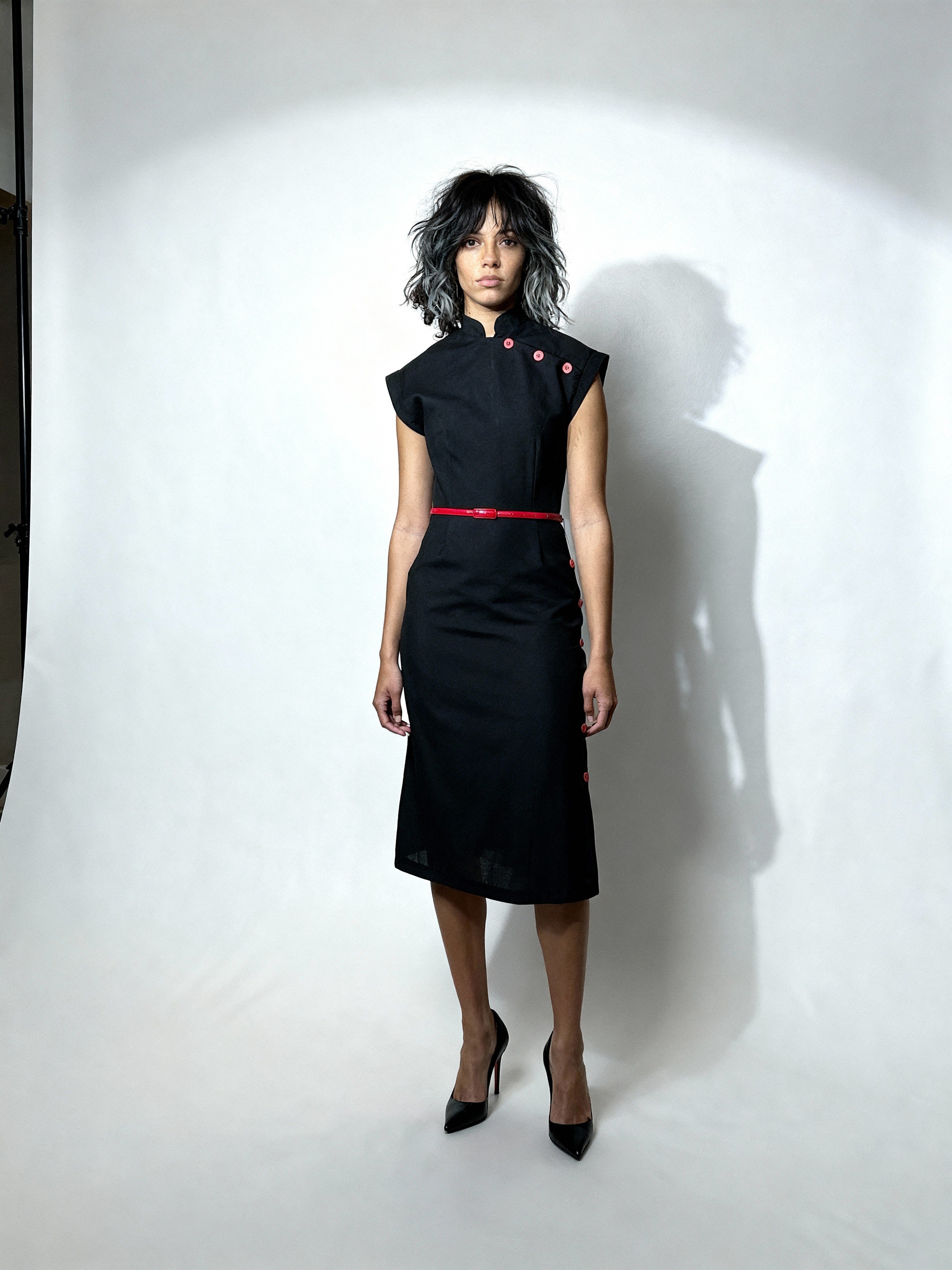 Original 1980's Vintage Chelsea Girl Little Black Dress UK 10 - 14