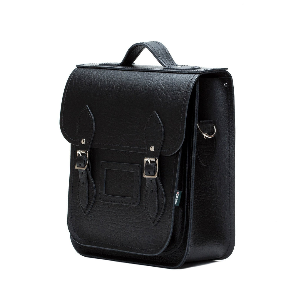 Handmade Leather City Backpack - Black Executive