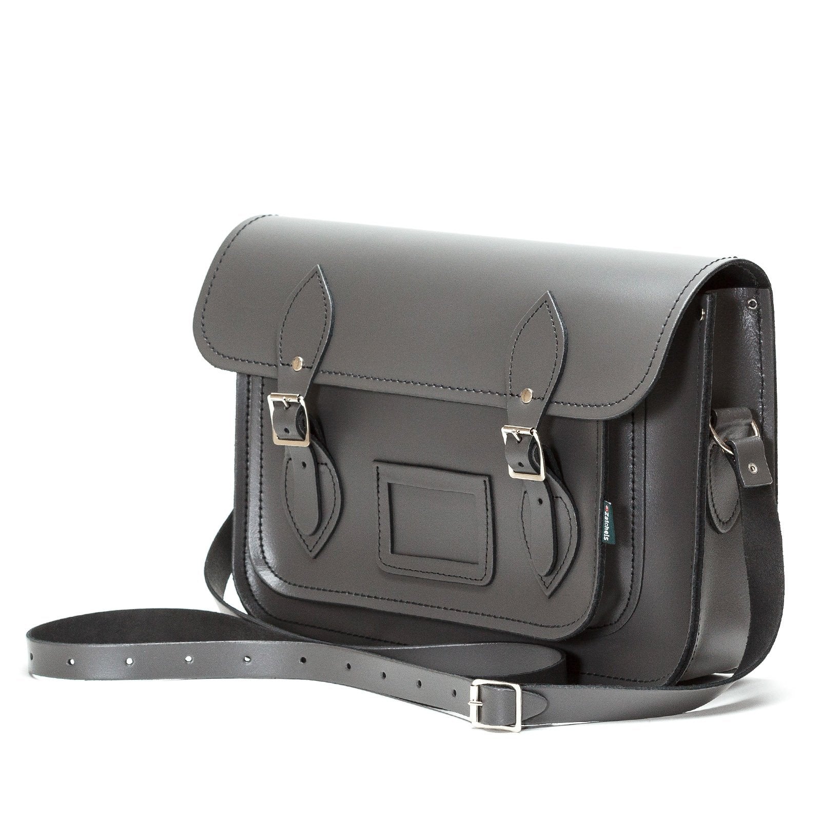Handmade Leather Satchel - Graphite