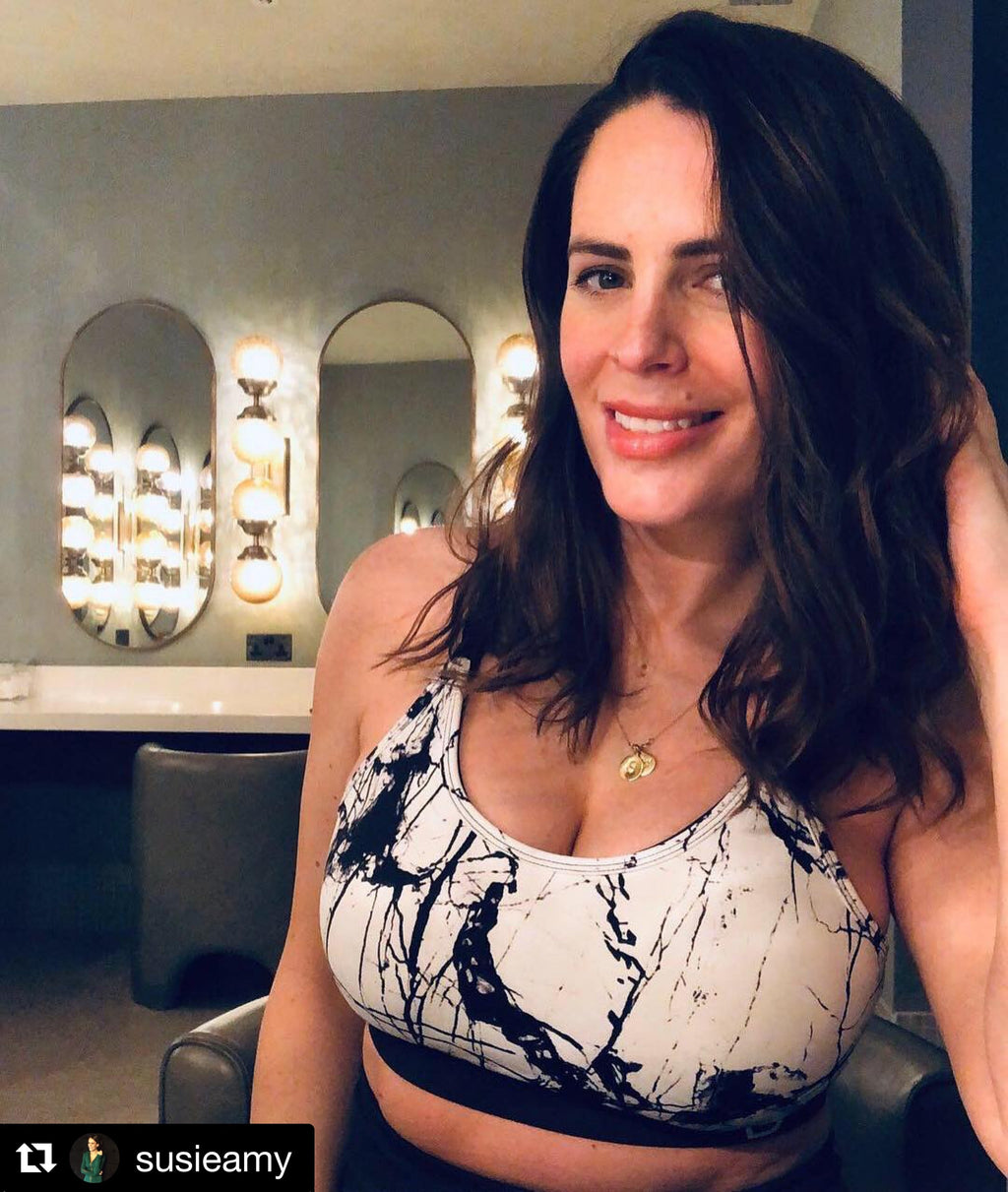 Maternity & Nursing Sports Bra | B-F Cup | Marble Print