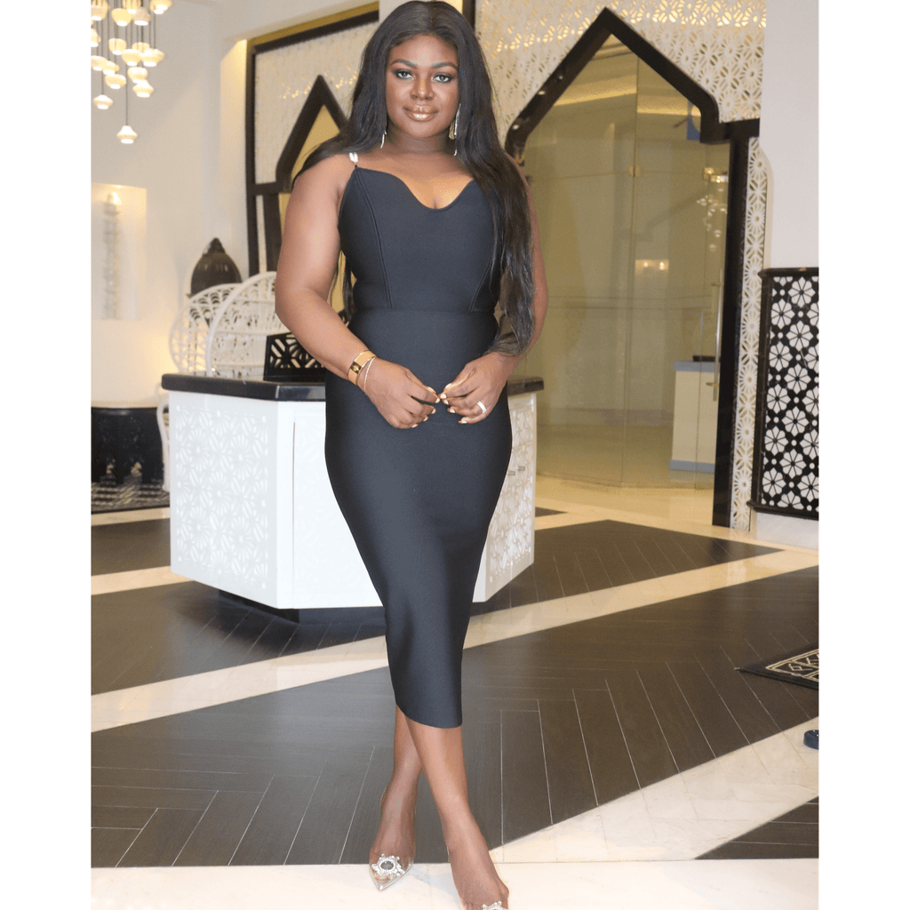GABRIELLA Black Bandage Dress