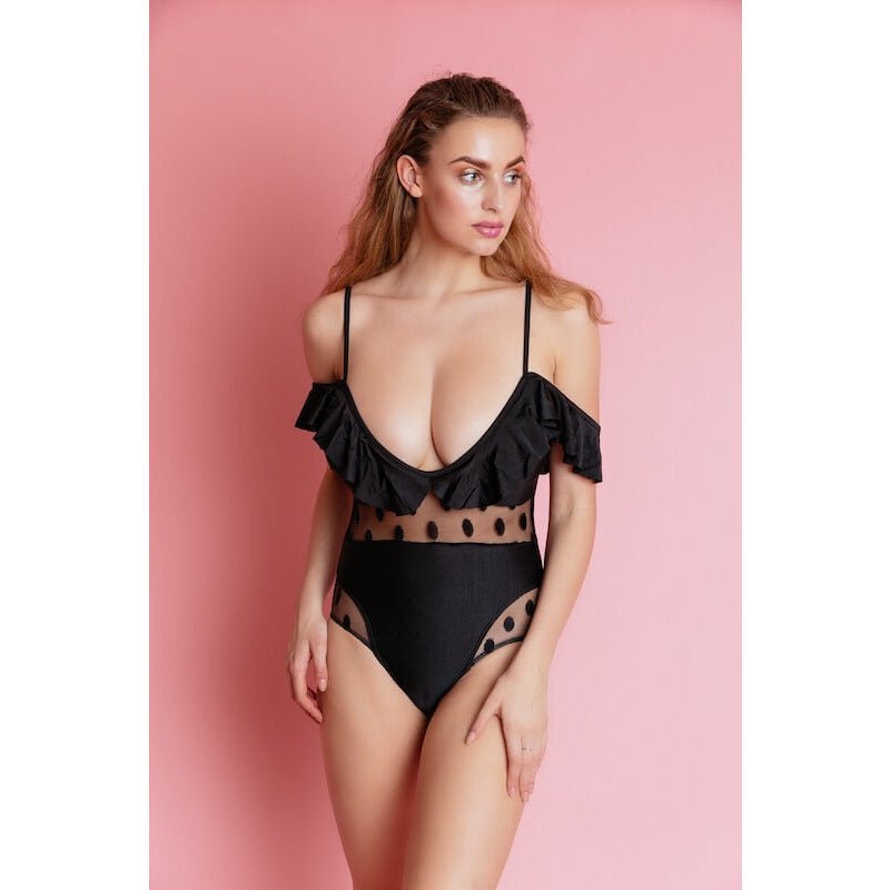 ANGUILLA  Black One Piece Swim Wear