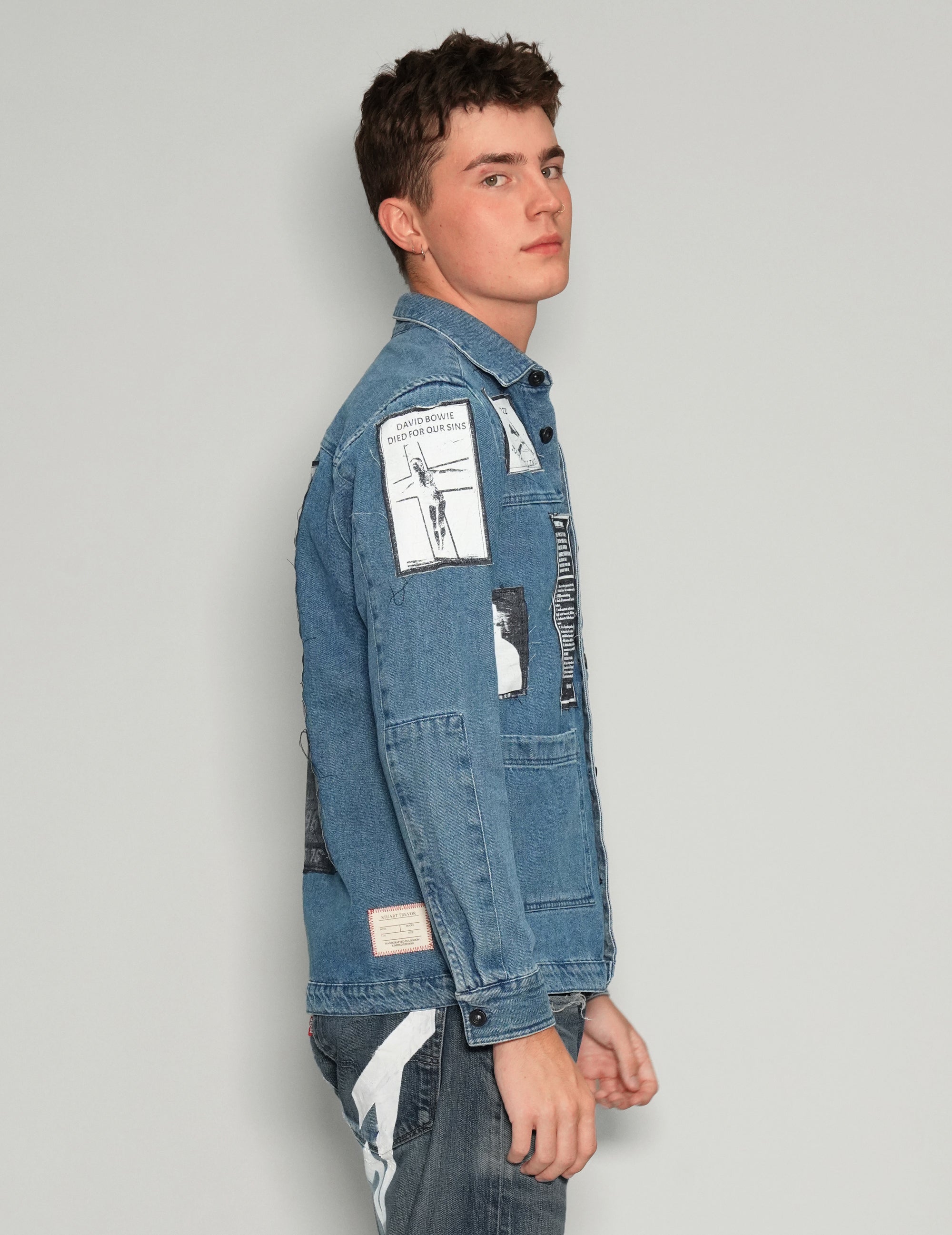 Patched Denim Overshirt