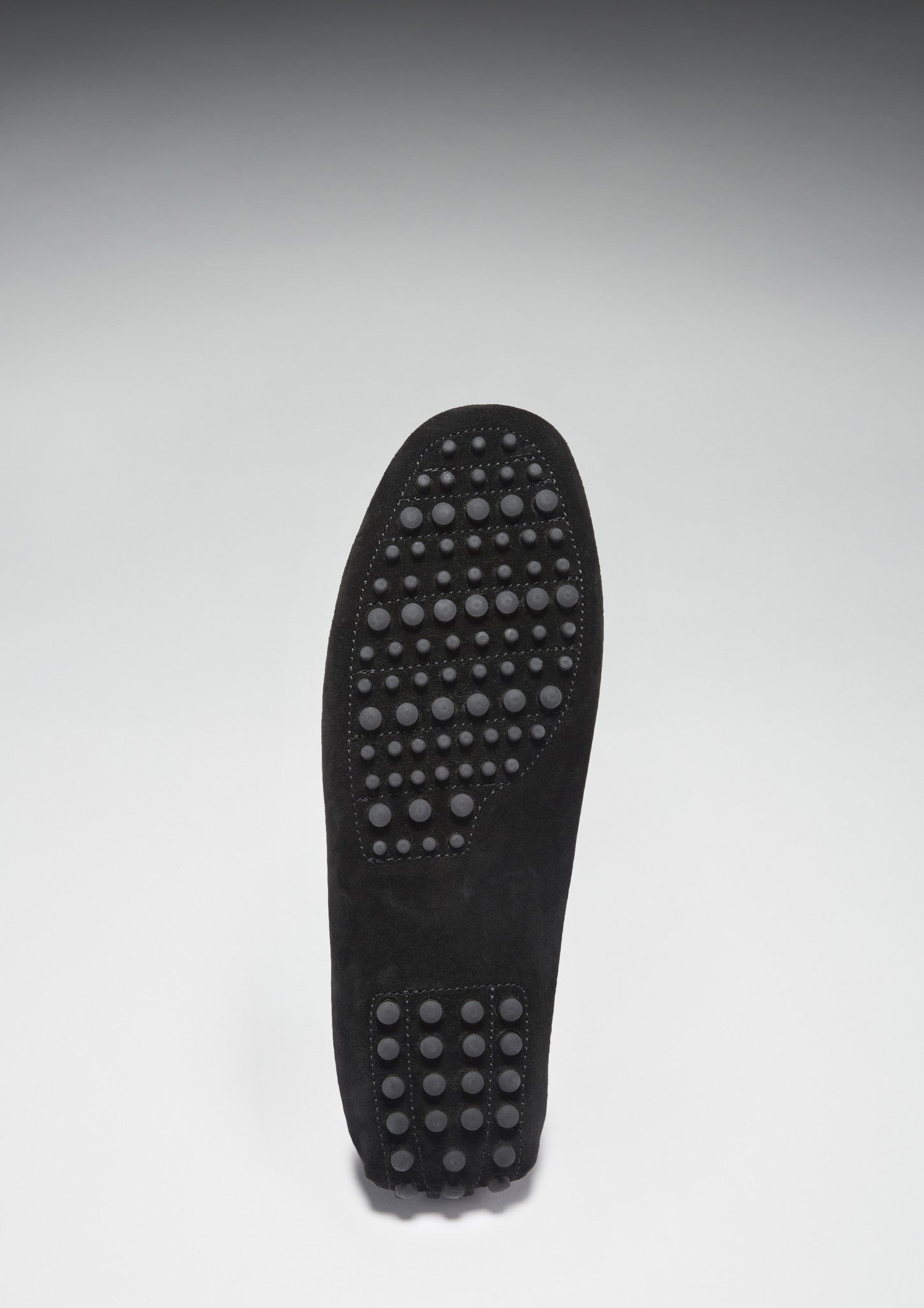 Laced Driving Loafers, black suede