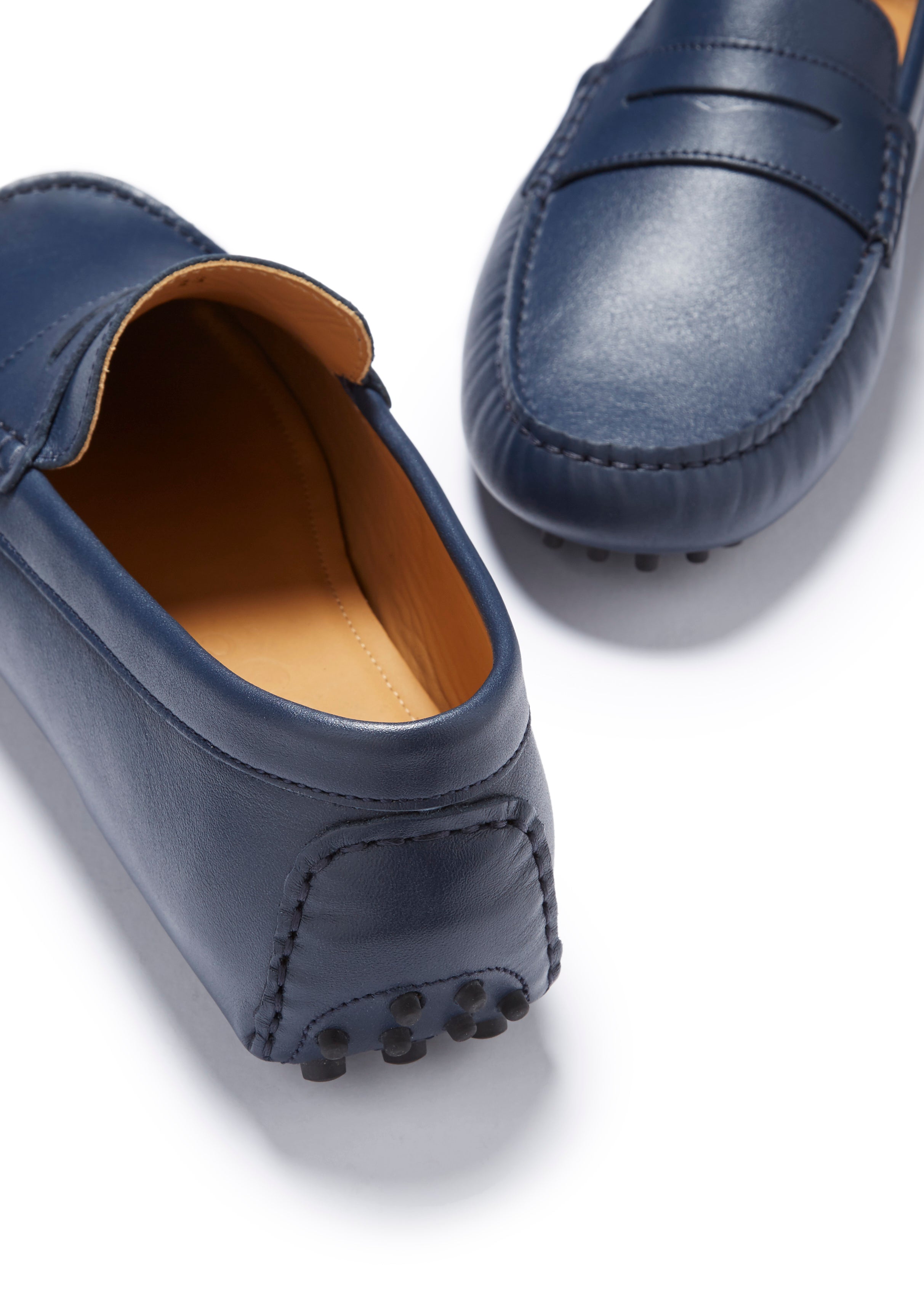 Penny Driving Loafers, french navy leather