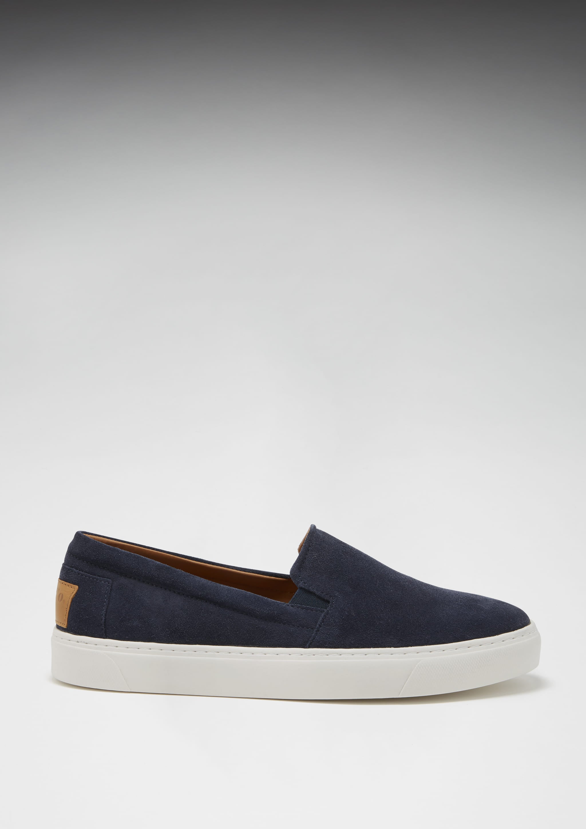Slip-on Sneakers, navy blue suede