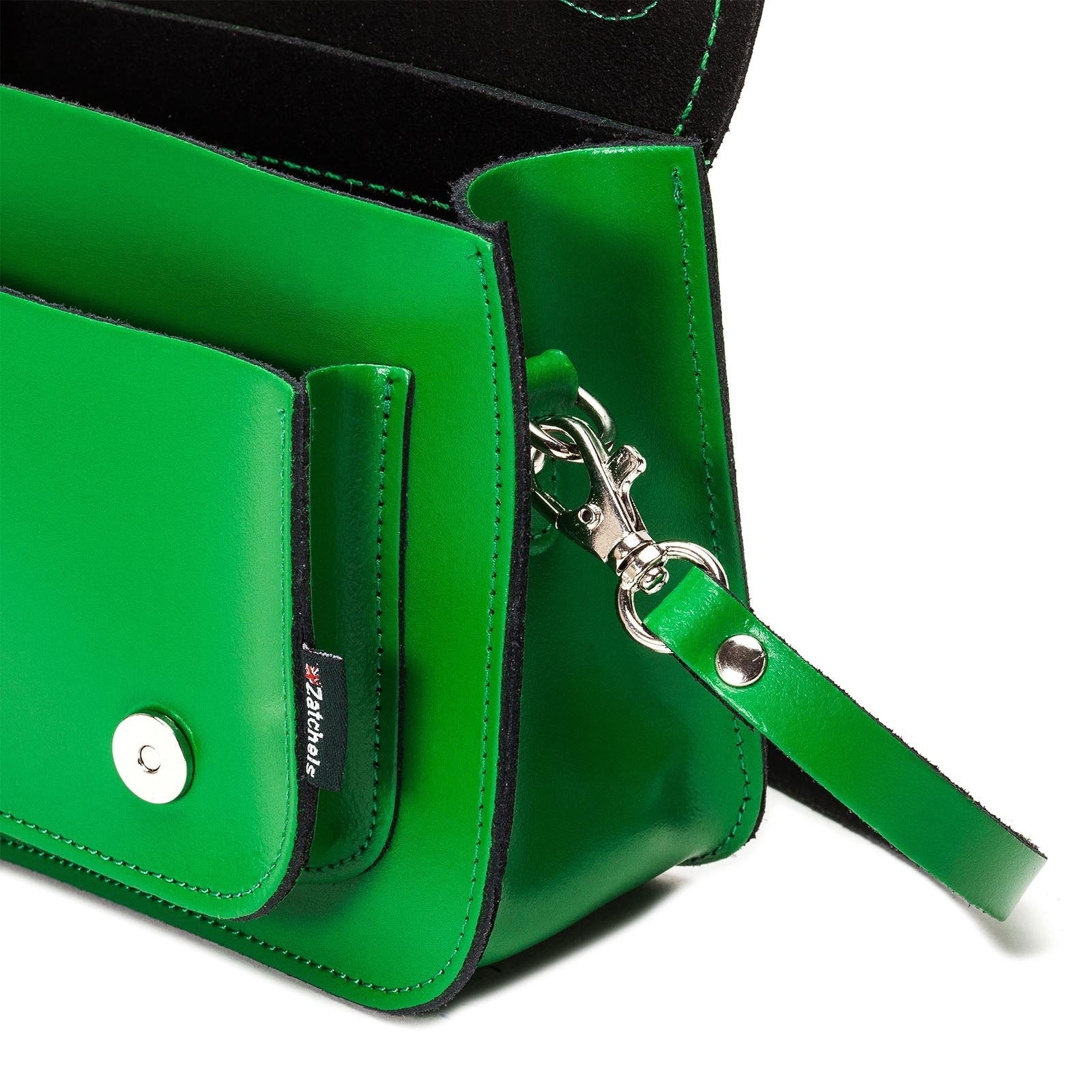 Handmade Leather Micro Satchel - Green