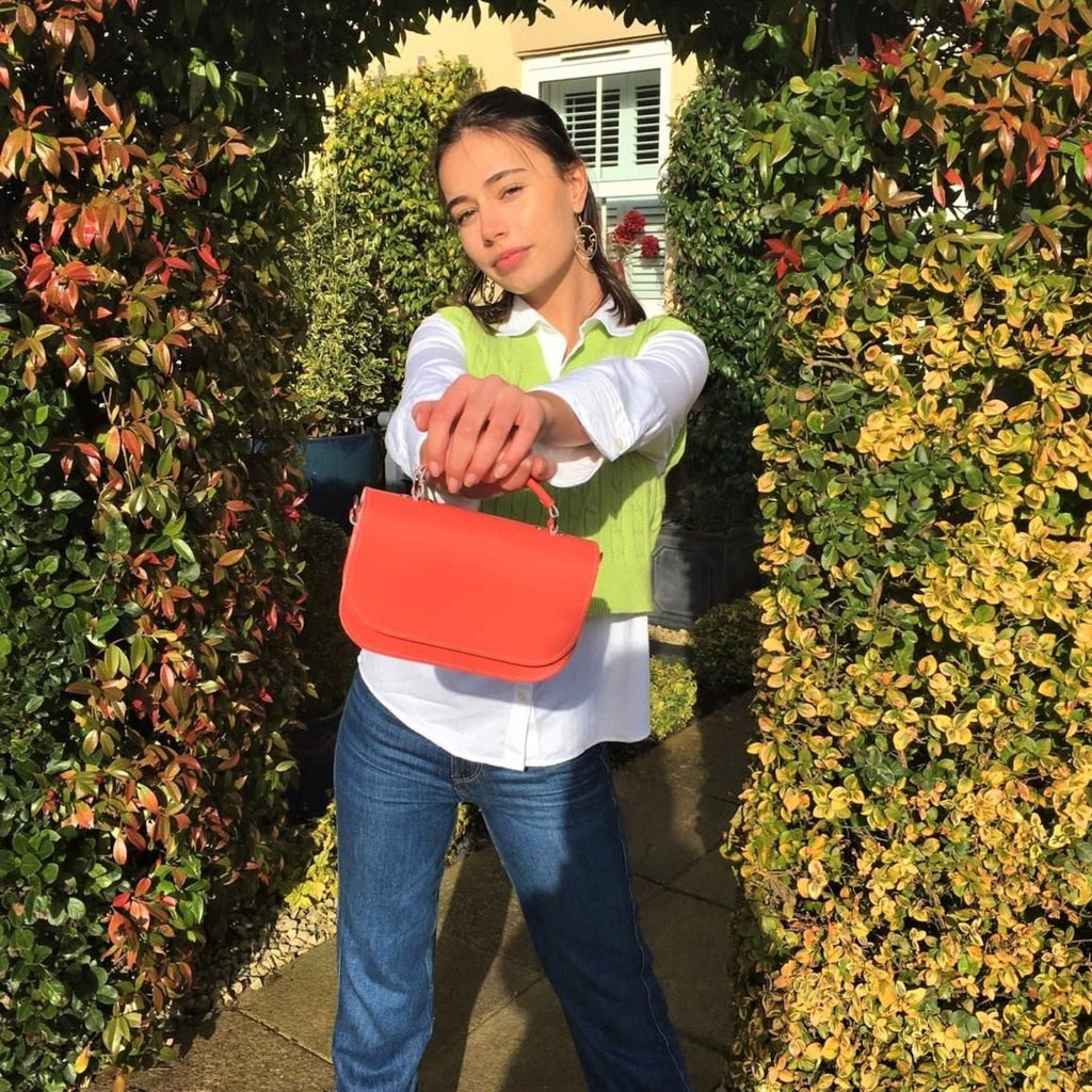 Aura Handmade Leather Bag - Ghost