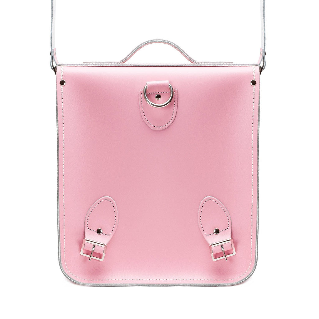Handmade Leather City Backpack - Pastel Pink