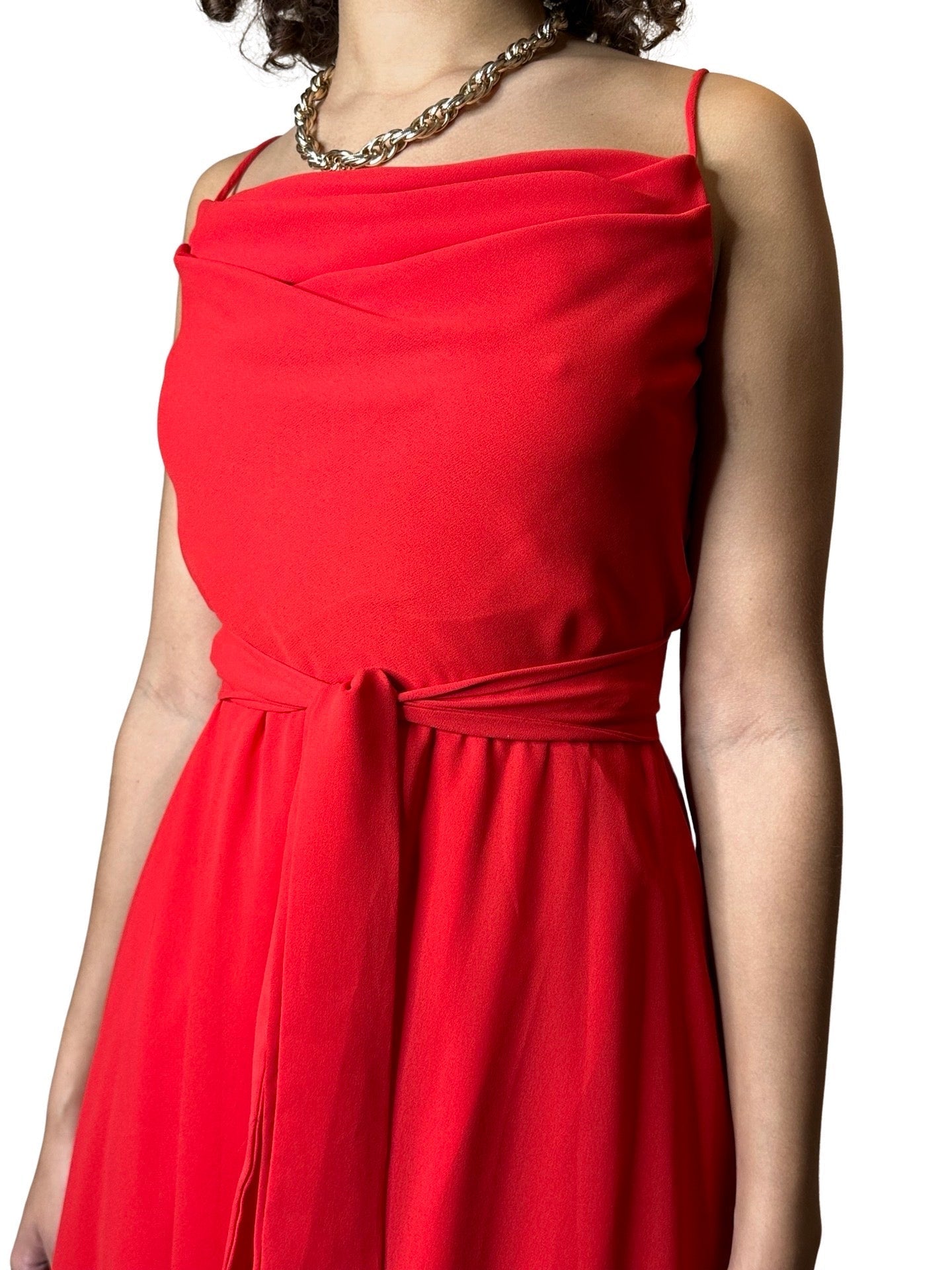 Gorgeous Bright Red Saks Fifth Avenue - Ferrali Preloved Dress UK 10 - 12