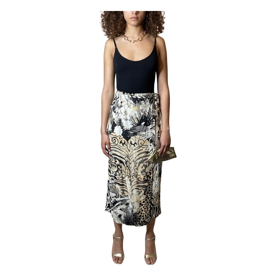 Original Vintage Betty Barclay Jungle Print Skirt UK 8 - 10