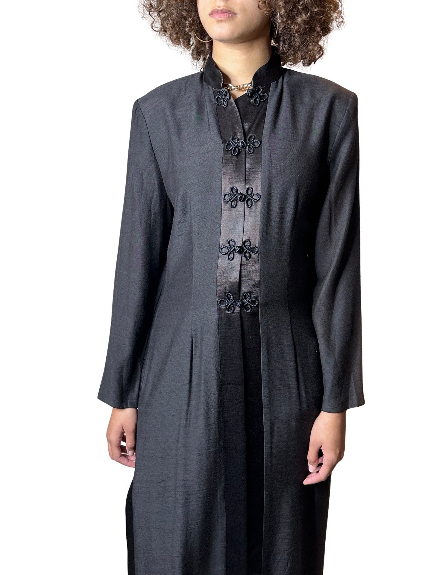 1990's Vintage Original Brown Oriental Coat / Jacket UK 8 - 14