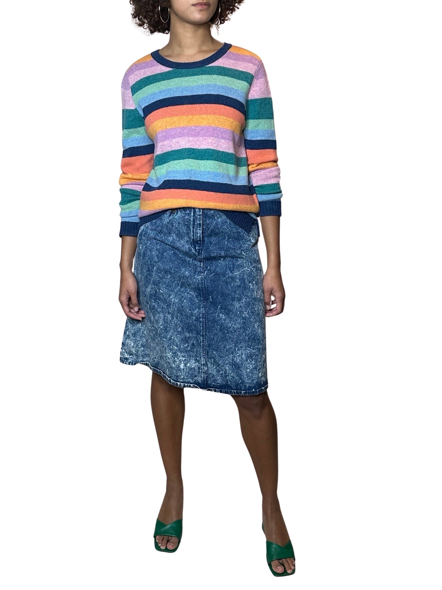 Original Vintage 1990's Clements Ribeiro 100% Lambswool Jumper UK 8 - 12