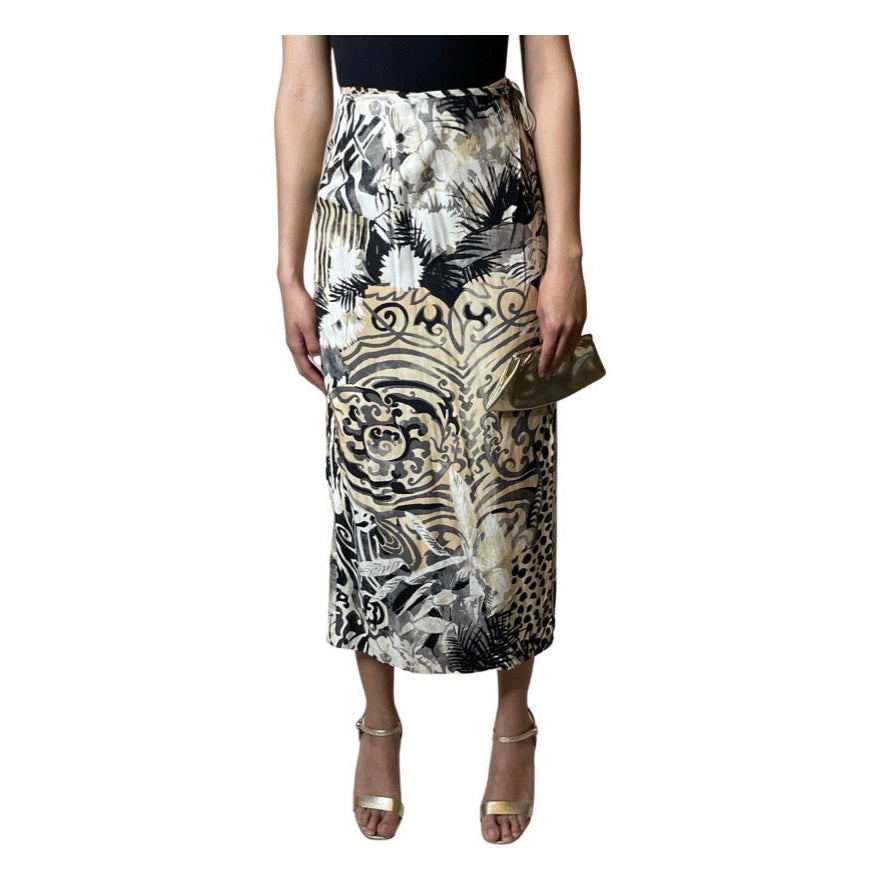 Original Vintage Betty Barclay Jungle Print Skirt UK 8 - 10