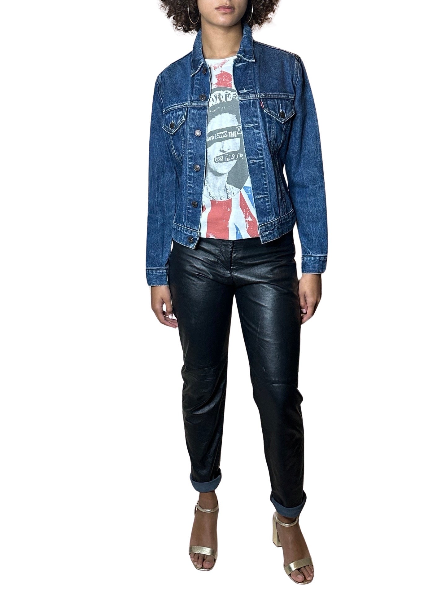 Vintage 1990's God Save The Queen - Sex Pistols Rock / Band T Shirt UK 8 - 12