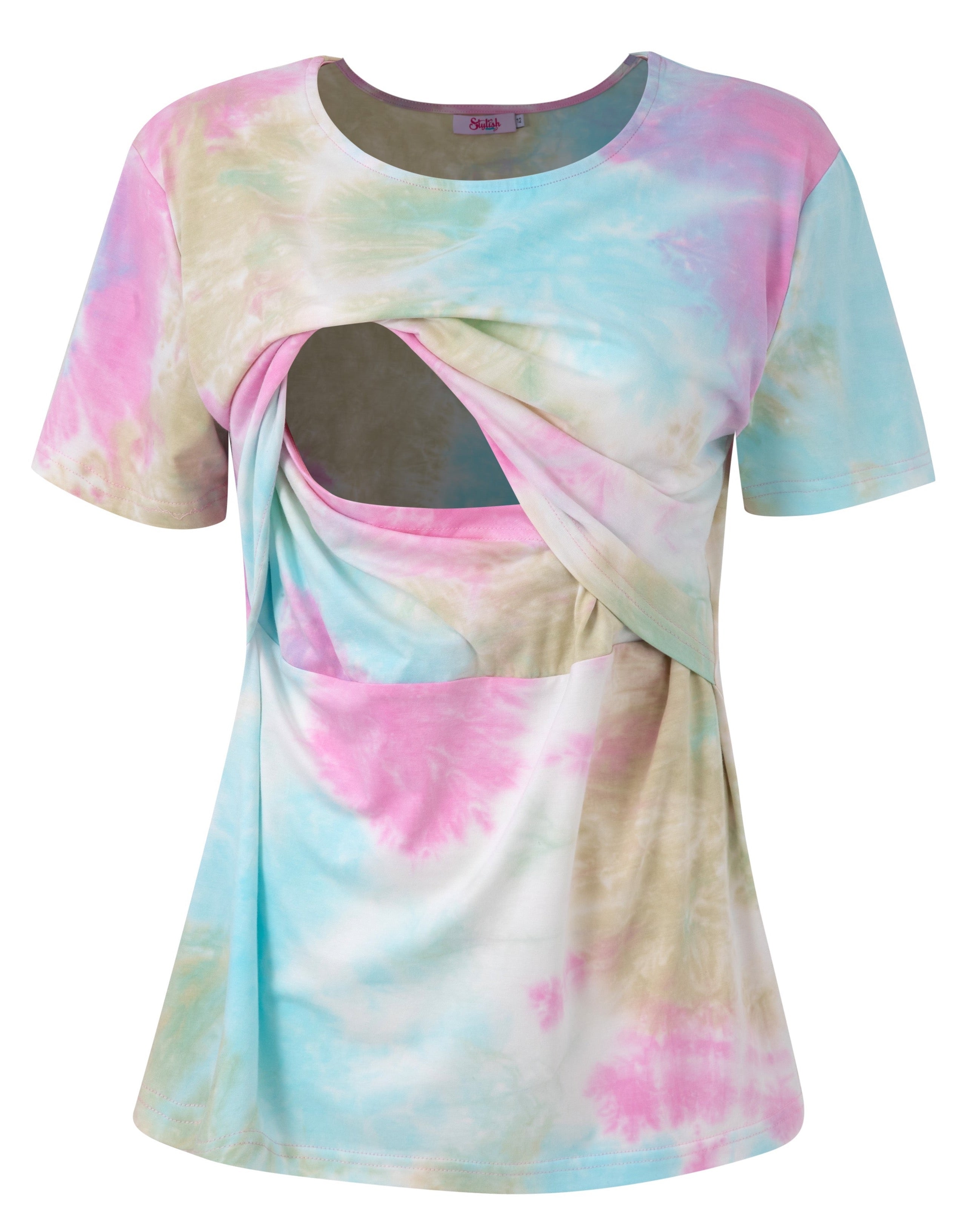 Tie Dye Breastfeeding Top