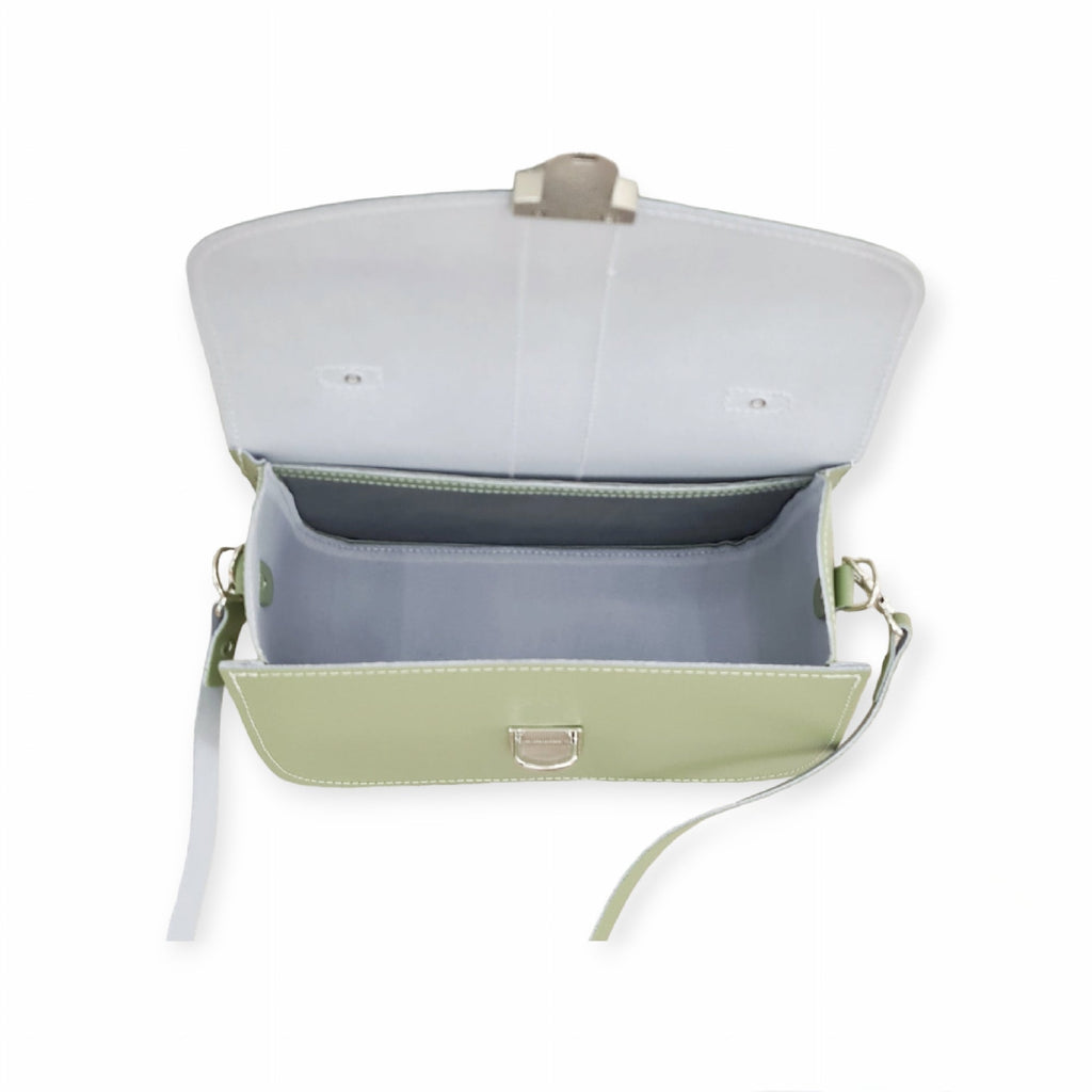Olympia Handmade Leather Bag - Sage Green