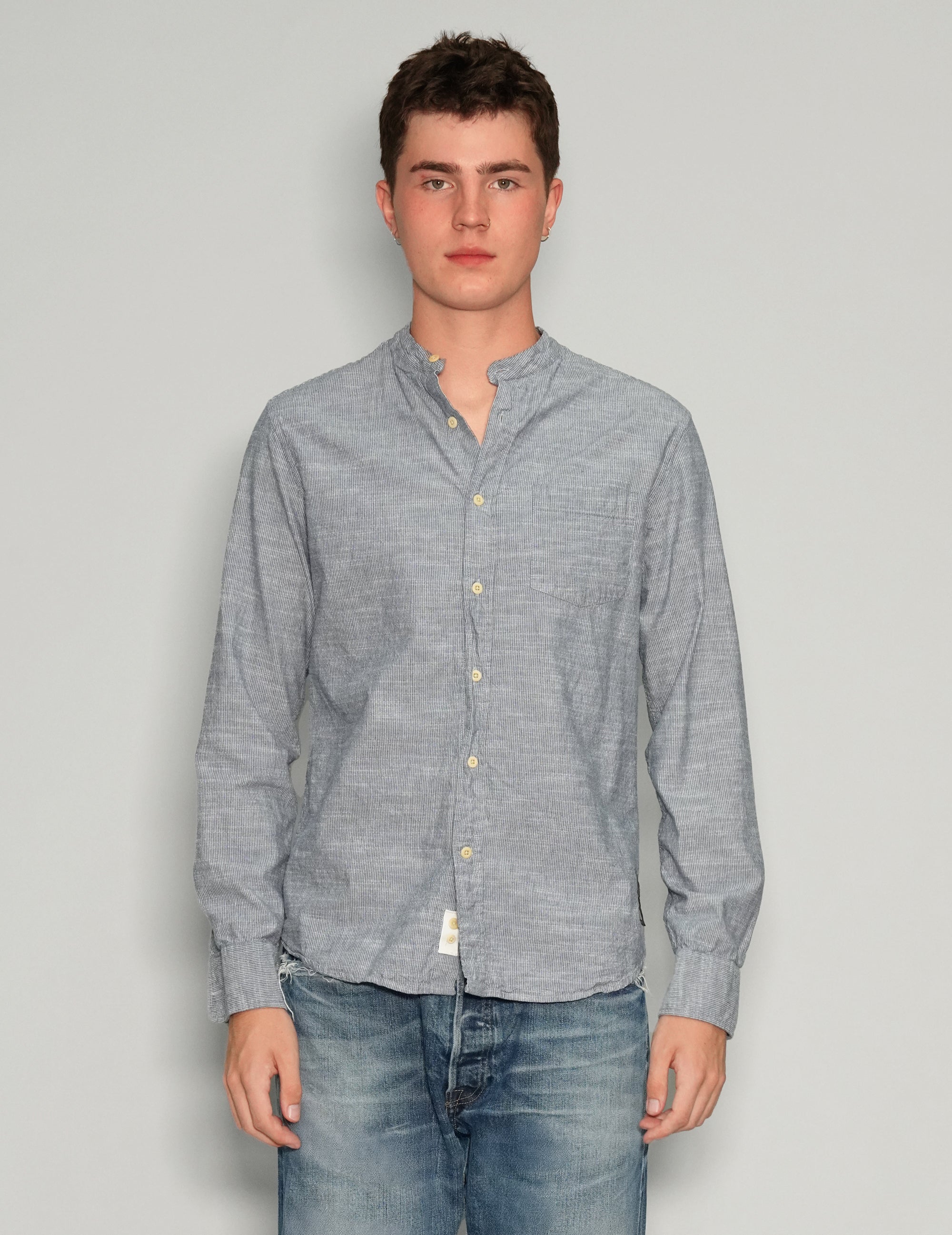 Party Back Granddad Collar Shirt