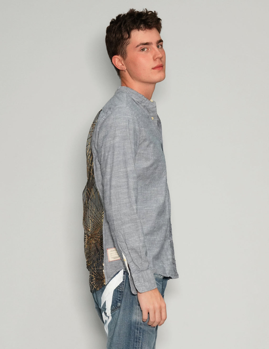 Party Back Granddad Collar Shirt