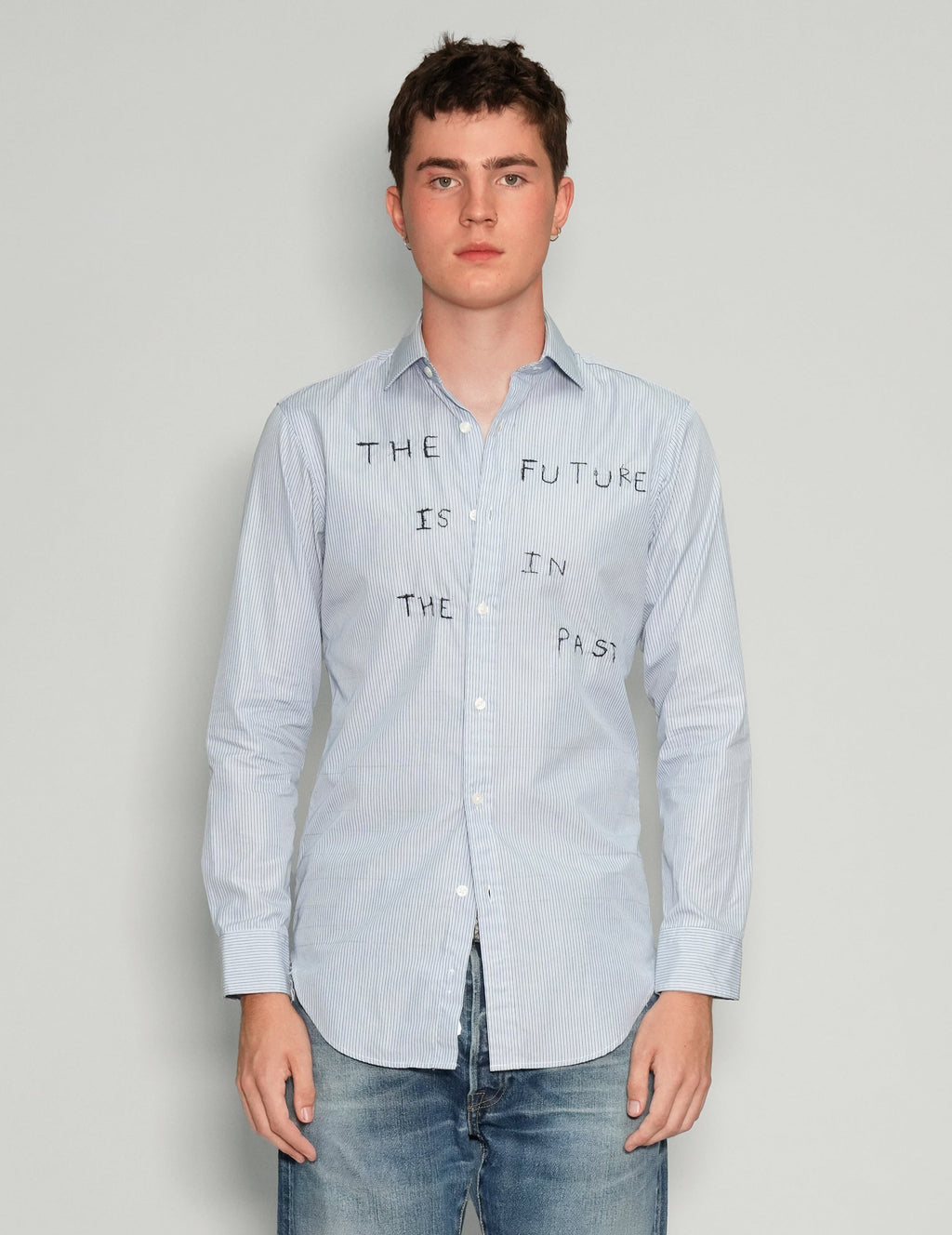 'The Future' Striped Shirt