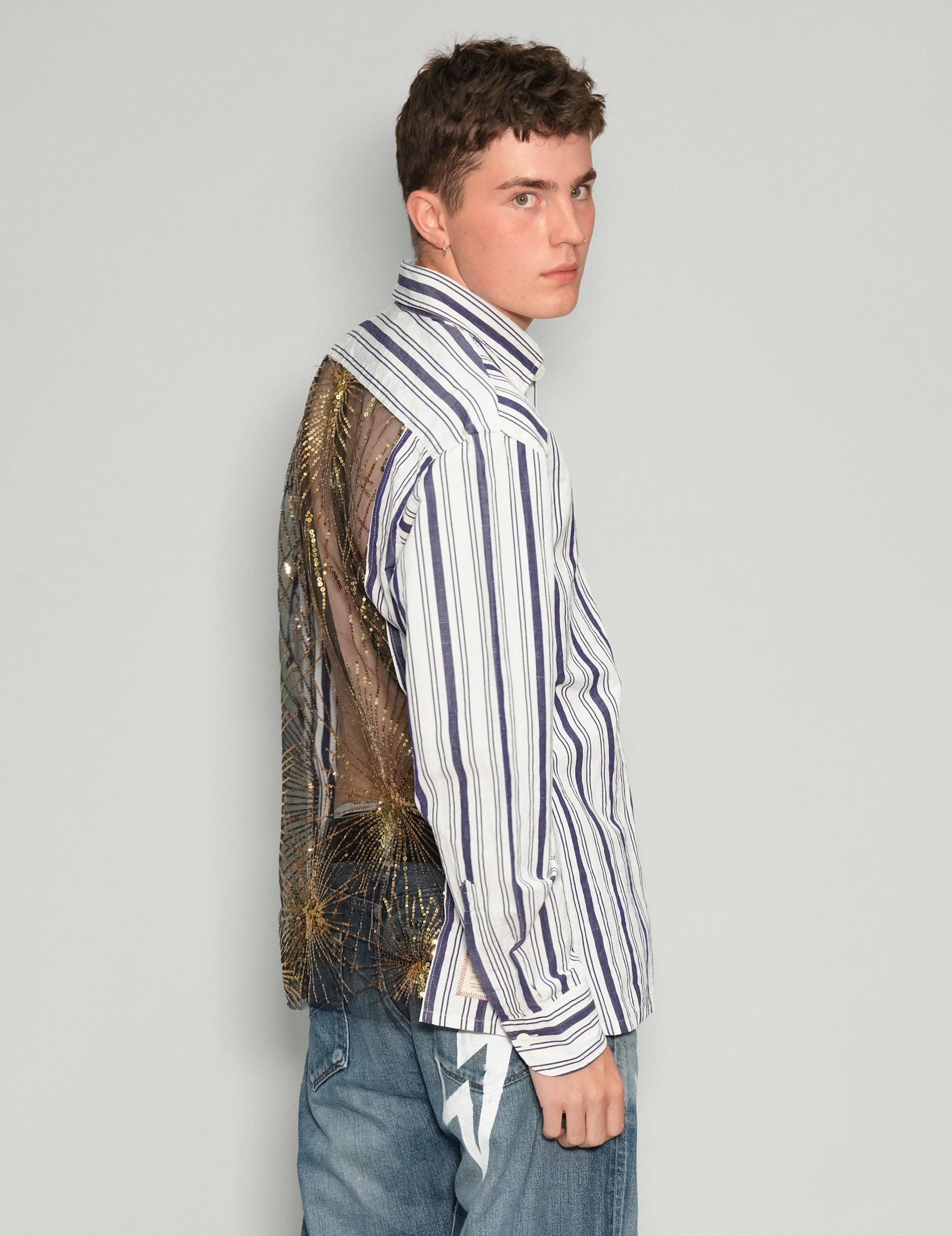 Striped Party Back Shirt