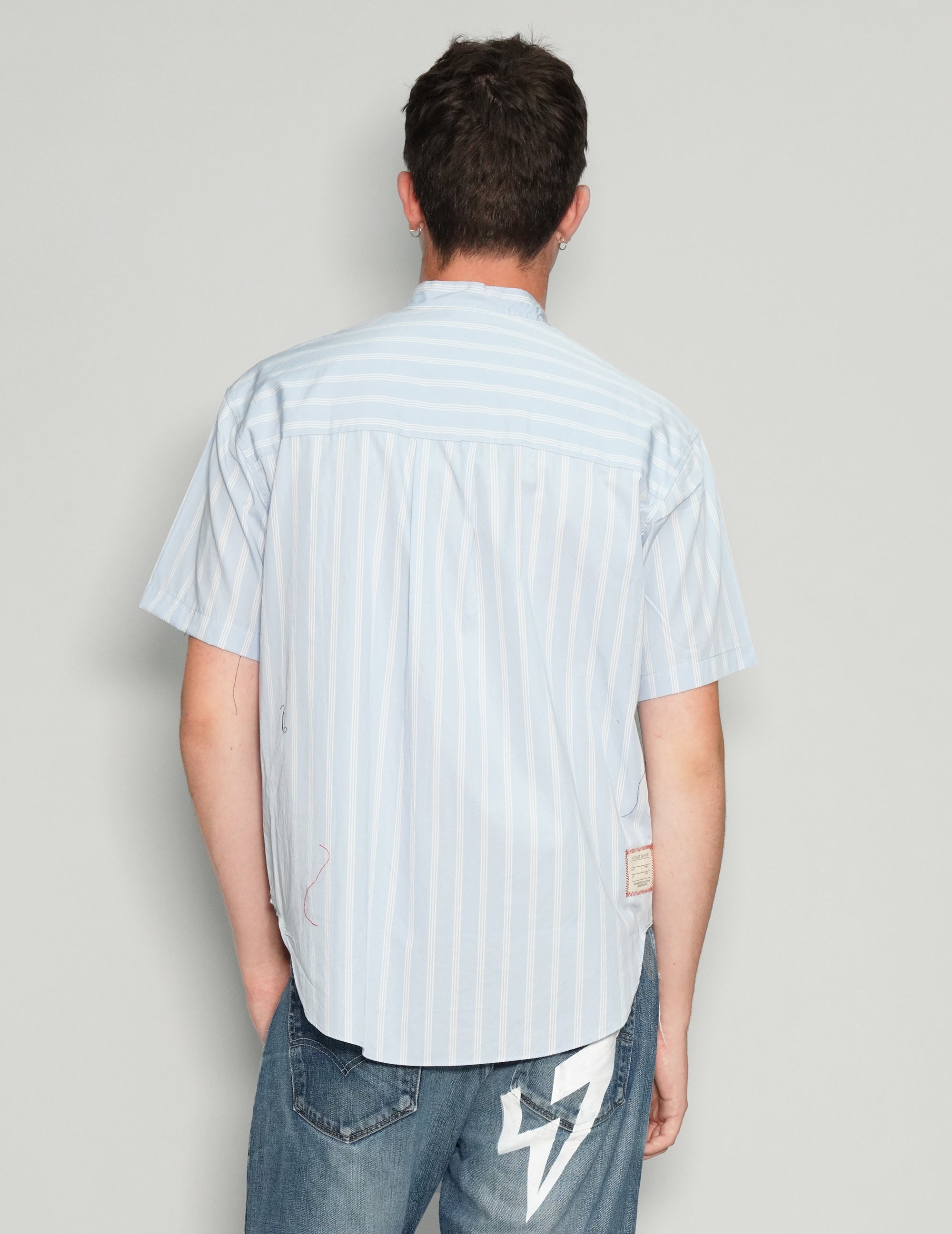 "Love Will Tear Us Apart" Grandad Collar Shirt