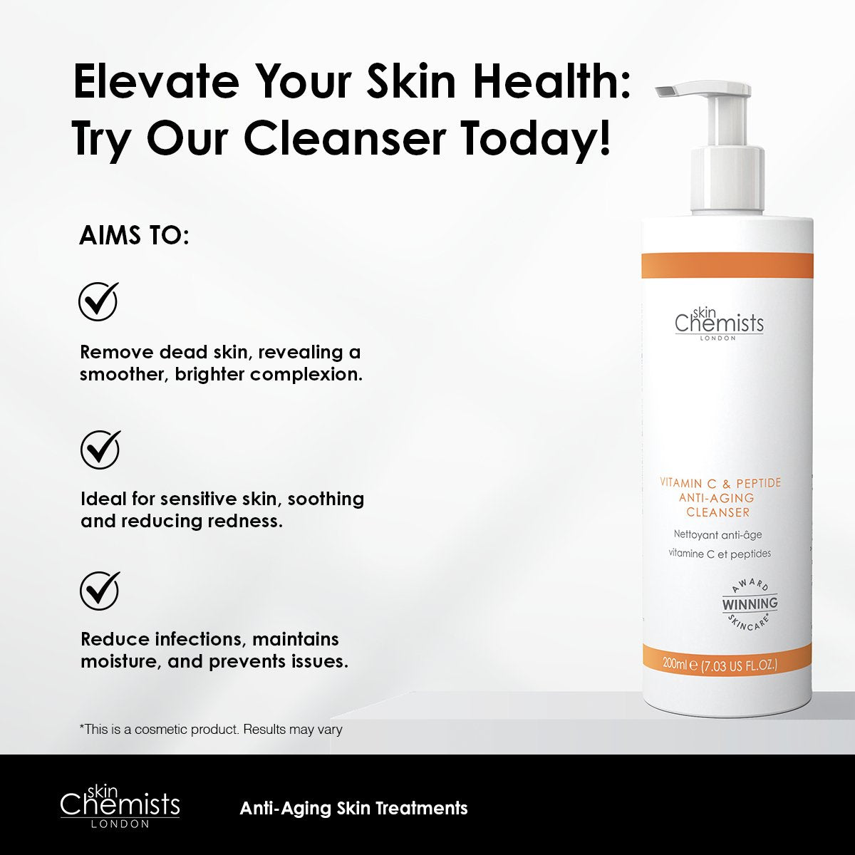 Vitamin C & Peptide Cleanser 200ml