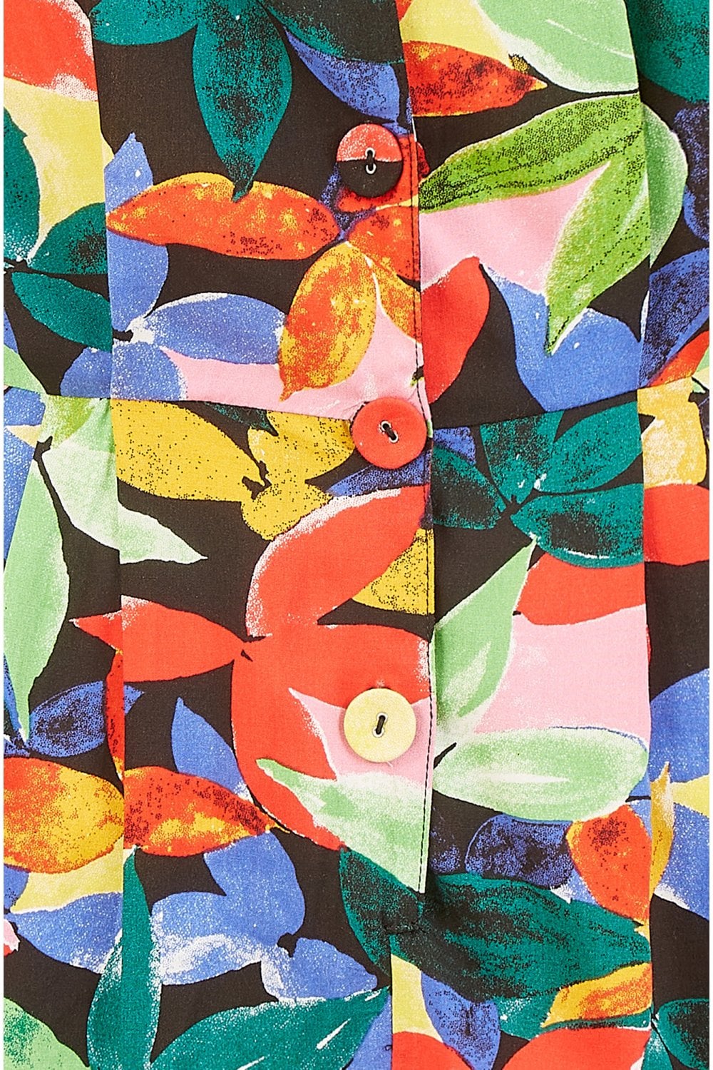 Yumi Multicolour Tropical Leaf Print Playsuit